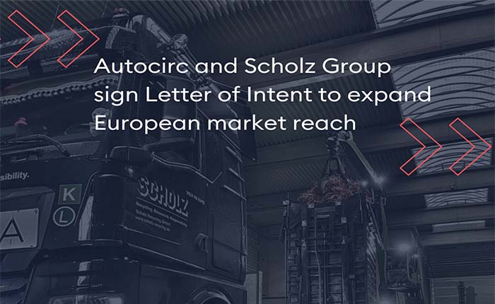 顺尔茨与欧洲汽车零部件再利用商Autocirc签署战略合作意向